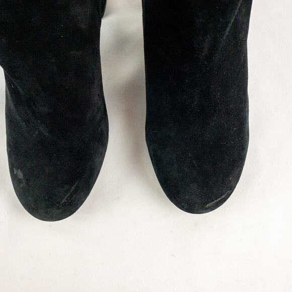 Nine West KerryLeeo Black Suede Button Ankle Booties Boots Womens 8.5 - Picture 15 of 16